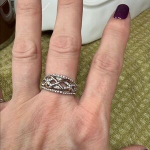 Elegant Silver Infinity Ring